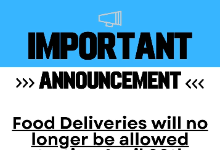 No Food Deliveries